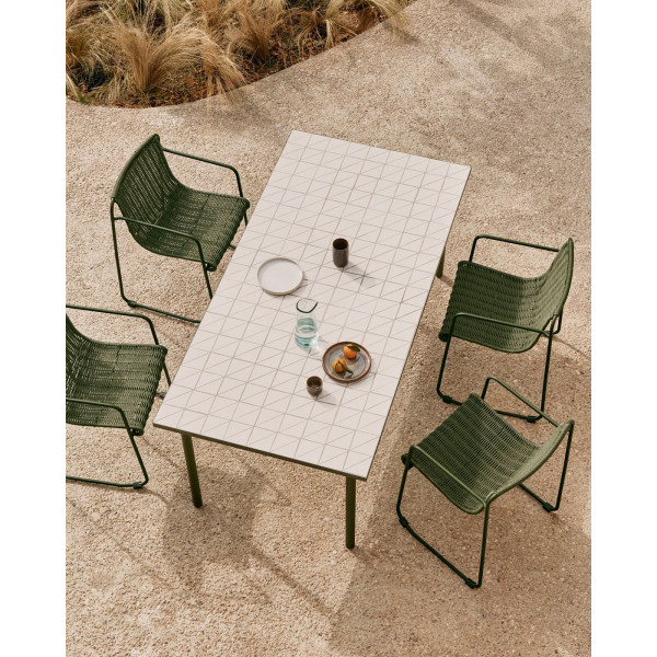 Садовий стіл La Forma Maurina T00065KK39 Екрю 223х101 см-0