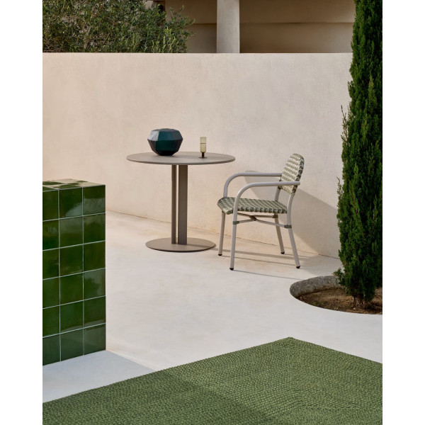 Cтіл La Forma Sedalis O00102RR14 Сіро-коричневий Ø 80 см-1