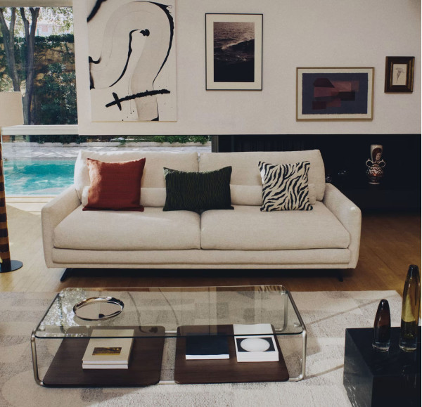 Диван 3-місний La Forma Veliro S81330EL39 Бежевий 240 см-0