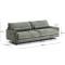 Диван 3-местный La Forma Veliro S81330ZF06 Зеленый 240 см-10-thumb