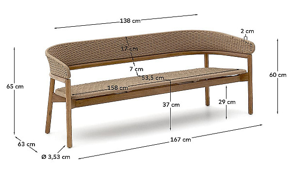 Диван La Forma Arinella C00078RO12-10
