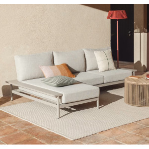 Кутовий садовий диван La Forma Vathi O00618FA11 Бежевий