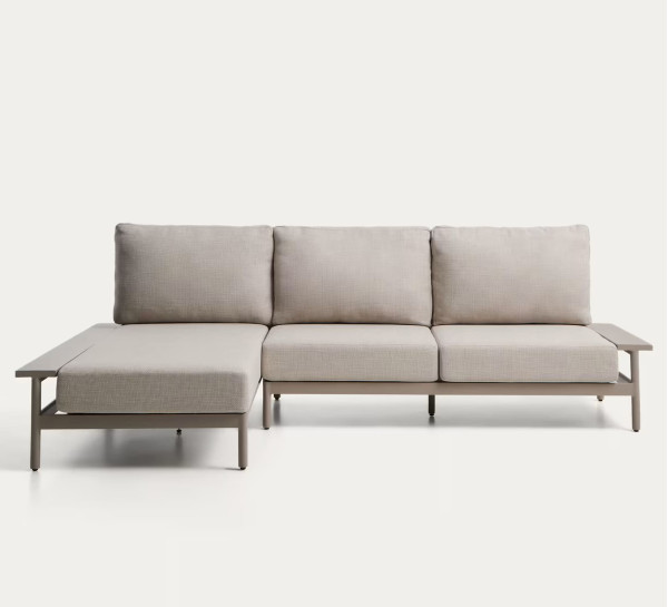 Угловой садовый диван La Forma Vathi O00618FA11 Бежевый-4