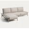 Угловой садовый диван La Forma Vathi O00618FA11 Бежевый-5-thumb