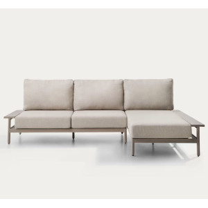 Кутовий садовий диван La Forma Vathi O00619FA11 Бежевий