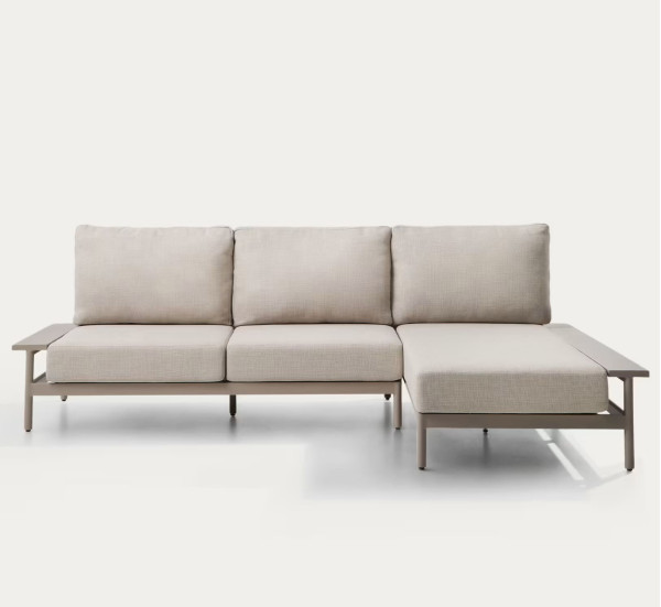 Угловой садовый диван La Forma Vathi O00619FA11 Бежевый-0