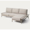 Угловой садовый диван La Forma Vathi O00619FA11 Бежевый-1-thumb