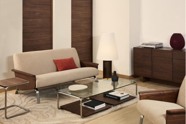 Диван 2-местный La Forma Amsen S00110FA11 Светло-коричневый 150 см-1