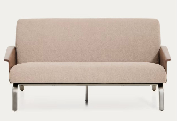 Диван 2-местный La Forma Amsen S00110FA11 Светло-коричневый 150 см-3