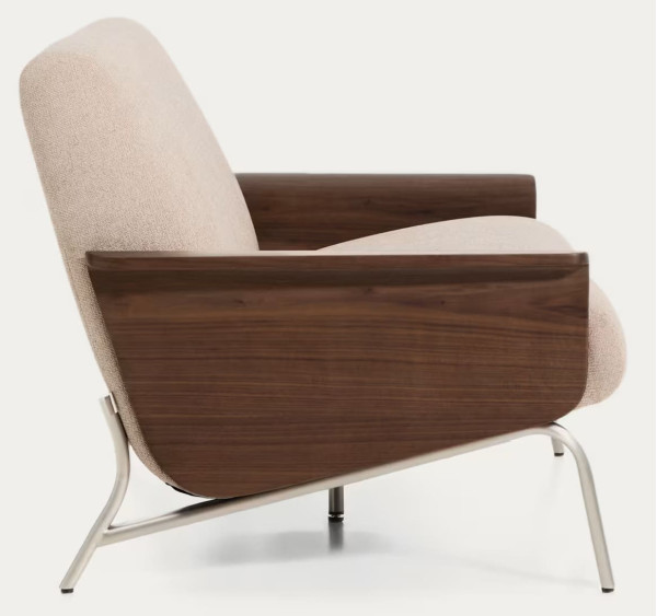 Диван 2-местный La Forma Amsen S00110FA11 Светло-коричневый 150 см-5