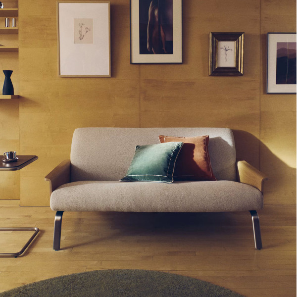 Диван 2-местный La Forma Amsen S00110FA12 Бежевый 150 см-1