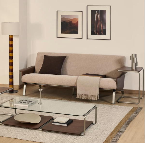 Диван 3-місний La Forma Amsen S00111FA11 Світло-коричневий 205 см-0