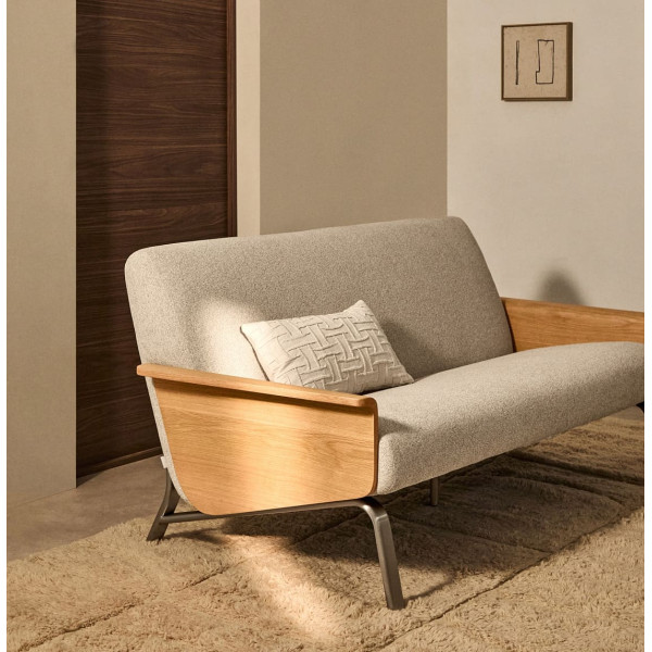 Диван 3-местный La Forma Amsen S00111FA12 Бежевый 205 см-1