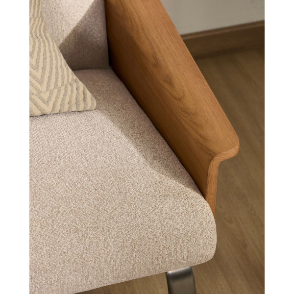 Диван 3-местный La Forma Amsen S00111FA12 Бежевый 205 см-4