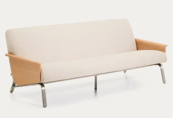 Диван 3-местный La Forma Amsen S00111FA12 Бежевый 205 см-7