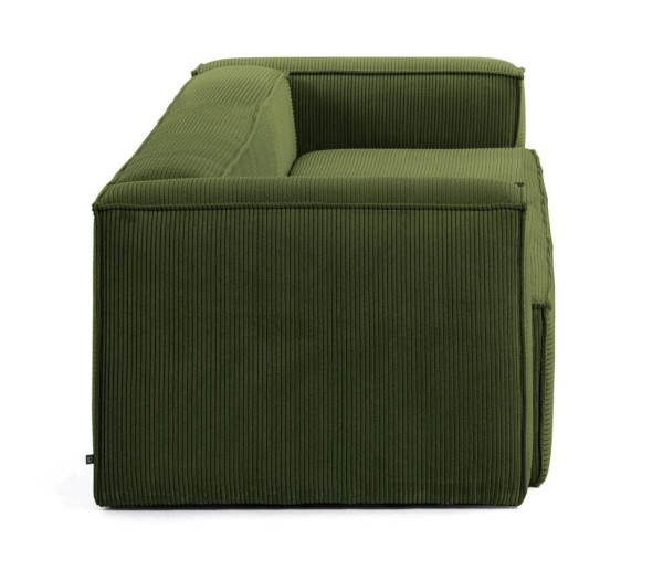 Диван 3-местный La Forma BLOK S570LN19 Зеленый вельвет 240 см-5