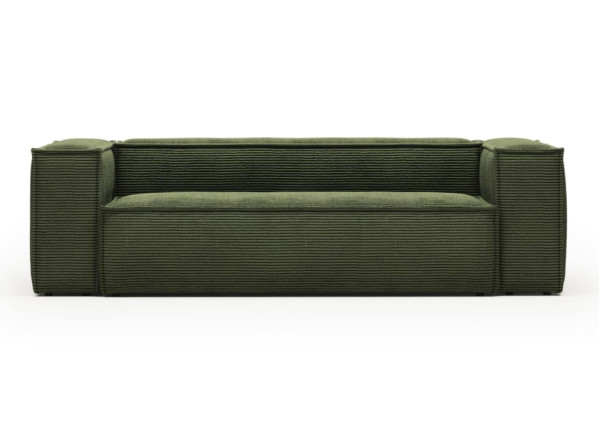 Диван 3-местный La Forma BLOK S570LN19 Зеленый вельвет 240 см-3