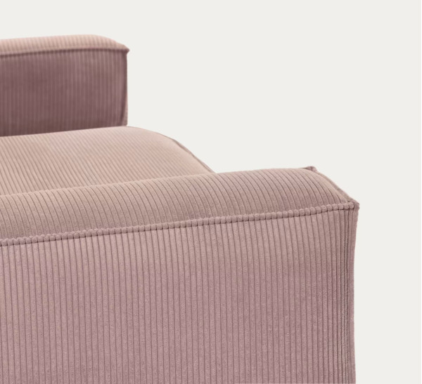 Диван 3-местный La Forma BLOK S570LN24 Розовый вельвет 240 см-7