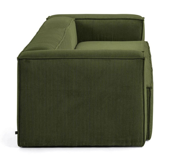 Диван 2-местный La Forma BLOK S571LN19 Зеленый вельвет 210 см-3