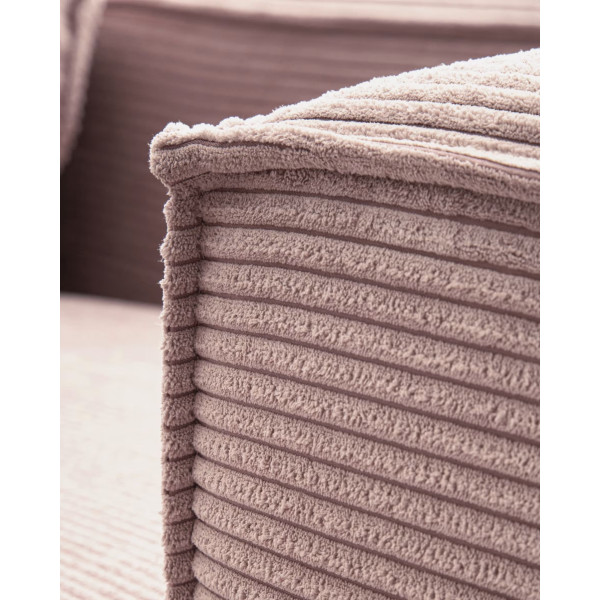 Диван 2-місний La Forma BLOK S571LN24 Рожевий вельвет 210 см-9