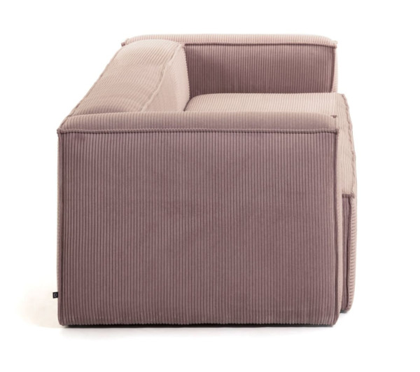 Диван 2-місний La Forma BLOK S571LN24 Рожевий вельвет 210 см-5