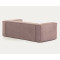 Диван 2-местный La Forma BLOK S571LN24 Розовый вельвет 210 см-6-thumb
