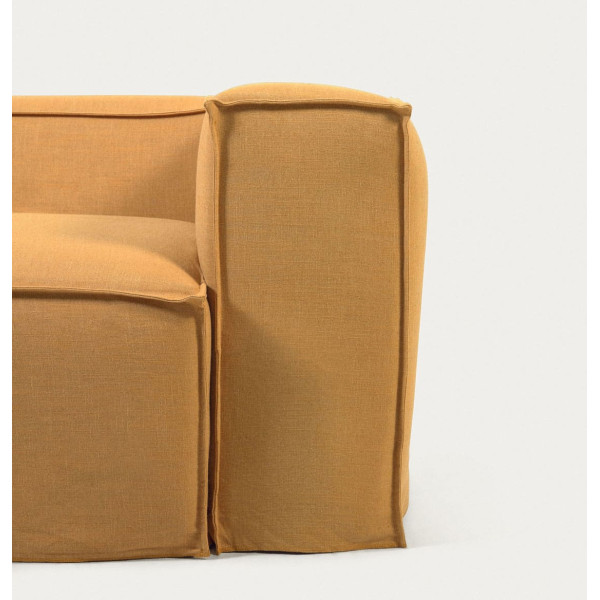 Диван 2-местный La Forma BLOK S571SN81 Горчичный 210 см-7