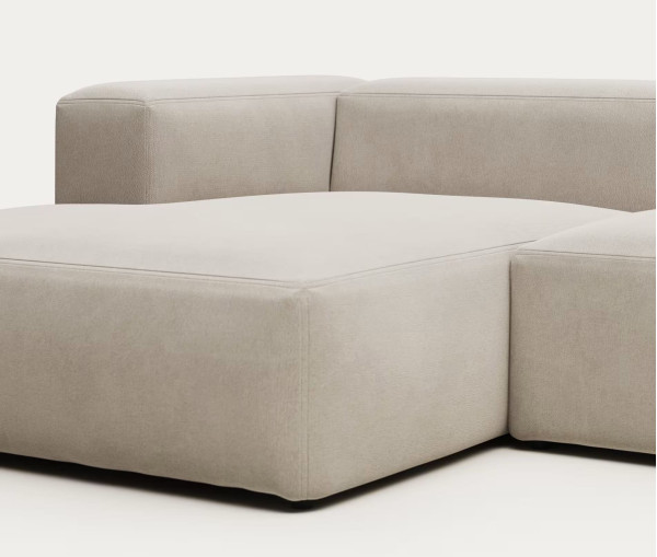 Угловой диван 4-местный с левым шезлонгом La Forma BLOK S572GR39 Бежевый 330 см-8