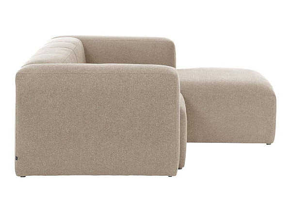 Угловой диван 2-местный с правым шезлонгом La Forma BLOK S574GR39 Бежевый 240 см-5