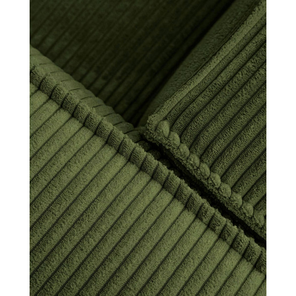 Угловой диван 2-местный с правым шезлонгом La Forma BLOK S574LN19 Зеленый вельвет 240 см-10