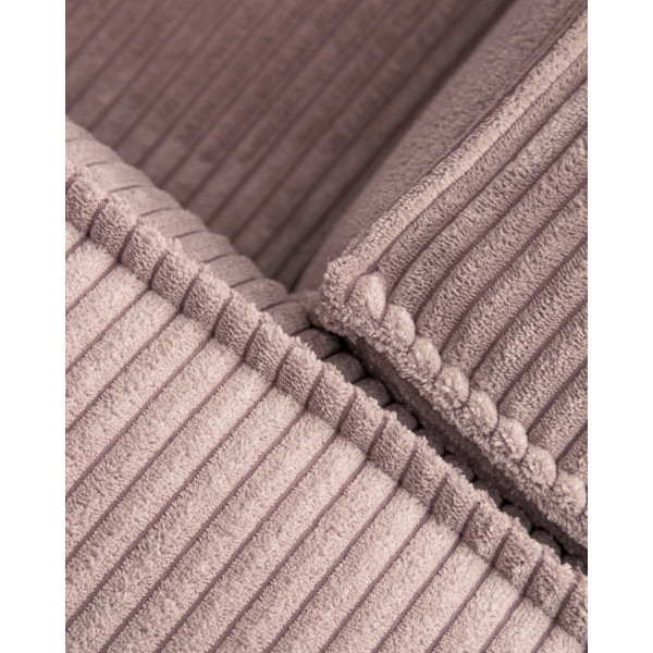 Кутовий диван 2-місний з правим шезлонгом La Forma BLOK S574LN24 Рожевий вельвет 240 см-9