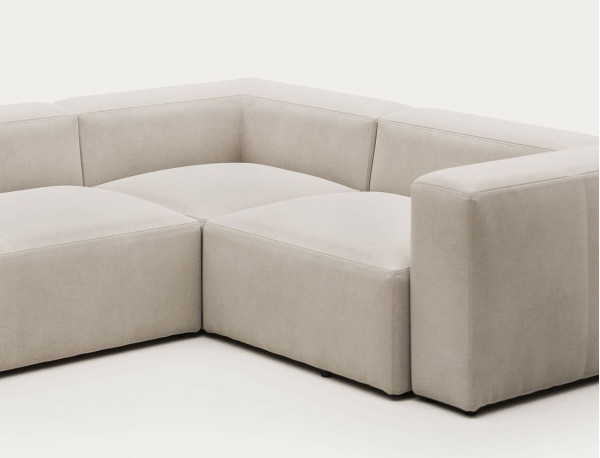 Угловой диван 4-местный La Forma BLOK S683GR39 Бежевый 320х230 см-7