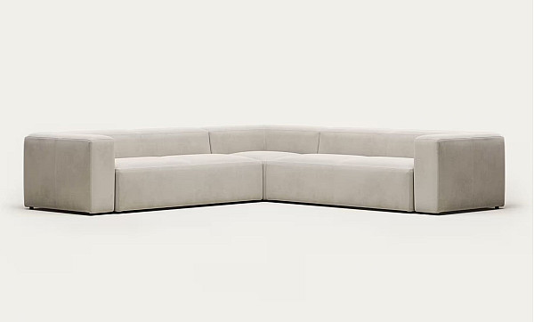 Угловой диван 6-местный La Forma BLOK S684GR39 Бежевый 320х320 см-2