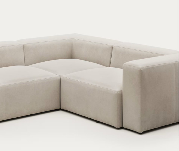 Угловой диван 3-местный La Forma BLOK S717GR39 Бежевый 290х230 см-6