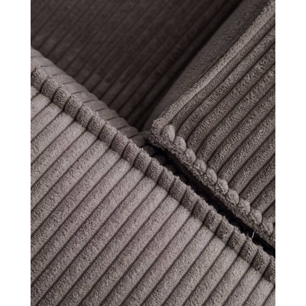 Угловой диван 3-местный La Forma BLOK S717LN15 Серый вельвет 290х230 см / 230х290 см-7