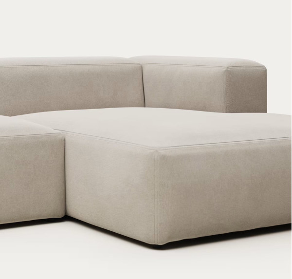 Кутовий диван 3-місний з правим шезлонгом La Forma BLOK S752GR39 Бежевий 300 см-7