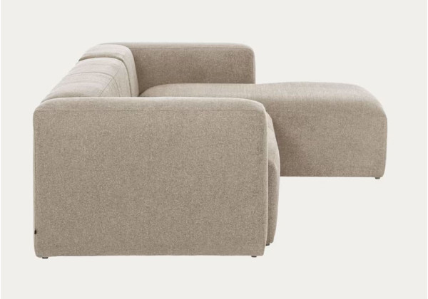 Кутовий диван 3-місний з правим шезлонгом La Forma BLOK S752GR39 Бежевий 300 см-5