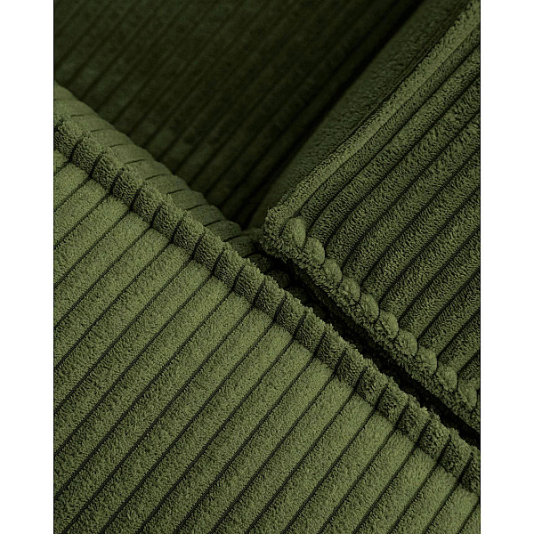 Кутовий 3-місний диван з правим шезлонгом La Forma BLOK S752LN19 Зелений вельвет 300 см-10