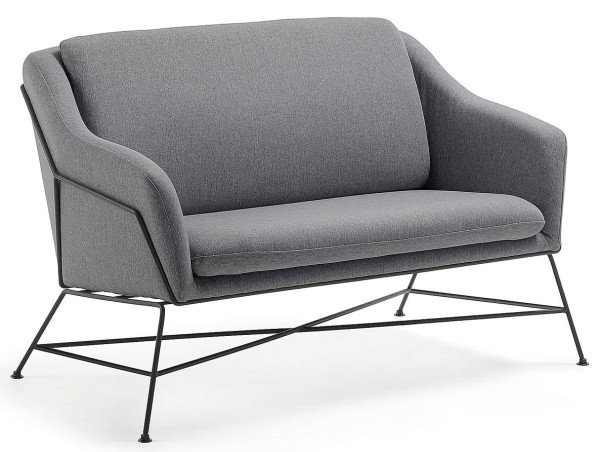 Диван 2-місний La Forma BRIDA S521J02 Темно-сірий-1