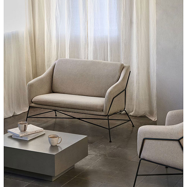 Диван 2-местный La Forma BRIDA S521AU12 Бежевый-0