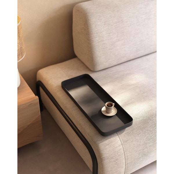 Диван 3-местный с подносом La Forma COMPO S588BB12 Бежевый-2