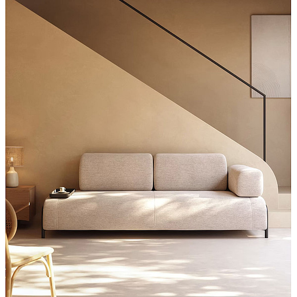 Диван 3-местный с подносом La Forma COMPO S588BB12 Бежевый-0
