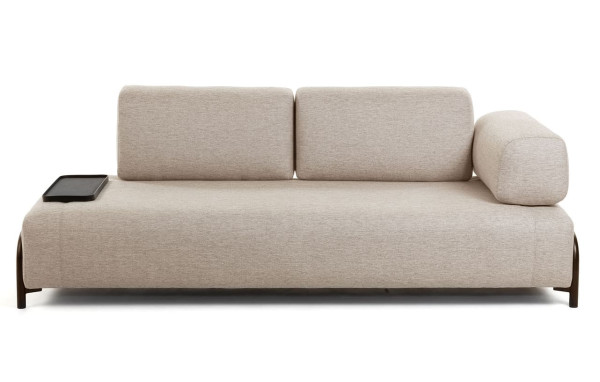 Диван 3-местный с подносом La Forma COMPO S588BB12 Бежевый-3