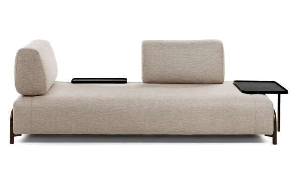 Диван 3-местный с подносом La Forma COMPO S588BB12 Бежевый-5