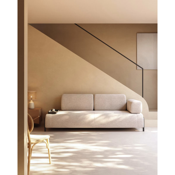 Диван 3-местный с подносом La Forma COMPO S588BB12 Бежевый-1