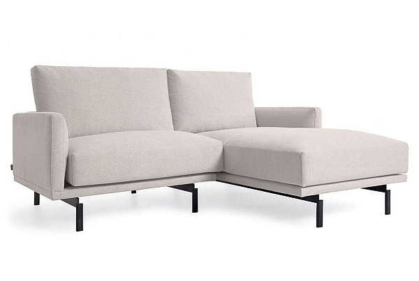 Кутовий диван 3-місний з правим шезлонгом La Forma GALENE S801_42D_GR39 Бежевий 214 см-4