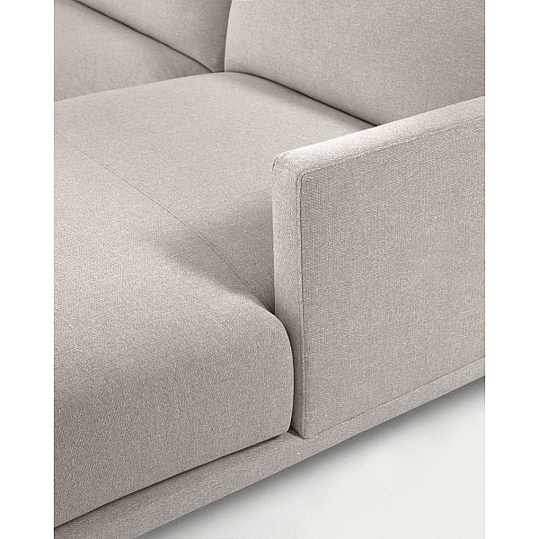 Кутовий диван 3-місний з правим шезлонгом La Forma GALENE S801_42D_GR39 Бежевий 214 см-6