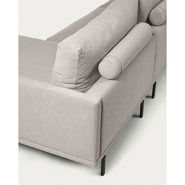 Кутовий диван 3-місний з правим шезлонгом La Forma GALENE S801_42D_GR39 Бежевий 214 см-7