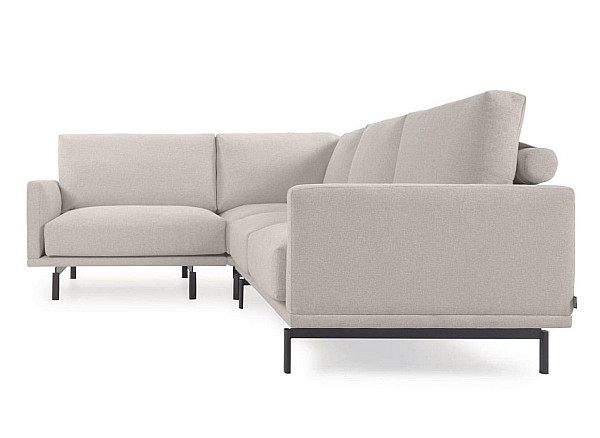 Кутовий диван 3-місний La Forma GALENE S801_52_GR39 Бежевий 207х267 см-4