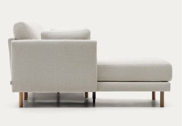 Кутовий диван 3-місний La Forma GILMA S79340TB12 Бежева тканина шеніл-6